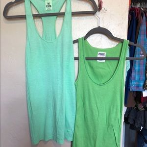 2 Victoria’s Secret Pink tank tops